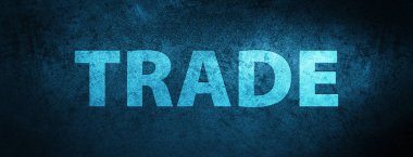 Özel mavi afiş arka plan soyut illüstrasyon izole ticaret