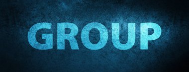 Özel mavi afiş arka plan soyut illüstrasyon izole Grup