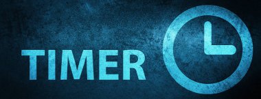 Özel mavi afiş arka plan soyut illüstrasyon izole Zamanlayıcı