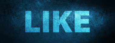 Gibi özel mavi afiş arka plan üzerinde soyut illüstrasyon izole