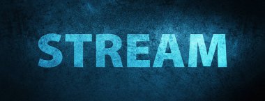 Özel mavi afiş arka plan soyut illüstrasyon izole akışı