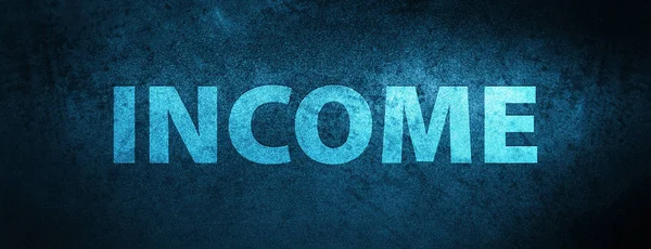 Income isolated on special blue banner background abstract illustration