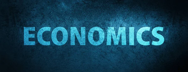 经济孤立于特殊蓝色横幅背景抽象插图 — 图库照片