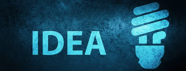 Idea (bulb icon) isolated on special blue banner background abstract illustration