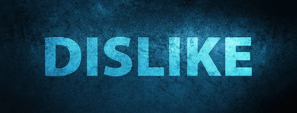 Dislike isolated on special blue banner background abstract illustration