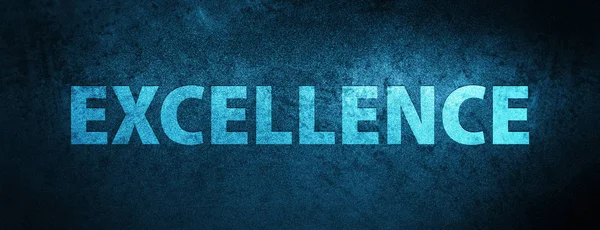 Excellence isolated on special blue banner background abstract illustration