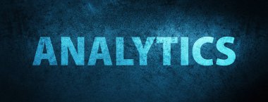 Özel mavi afiş arka plan soyut illüstrasyon izole analytics