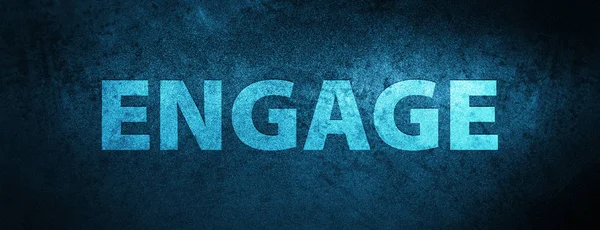 Engage isolated on special blue banner background abstract illustration