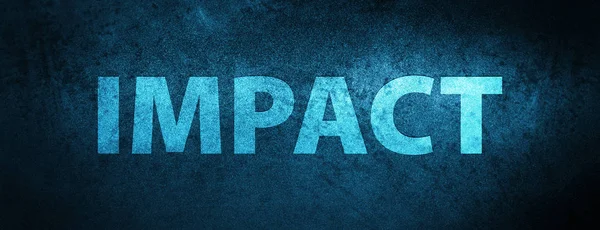 Impact isolated on special blue banner background abstract illustration