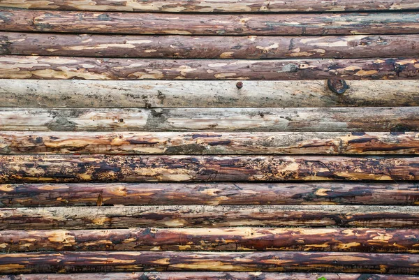 Parete Legno Tronchi Come Texture Sfondo — Foto Stock