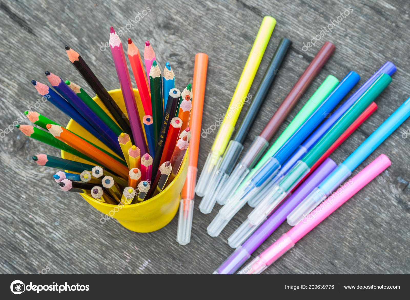 crayons colored pencils