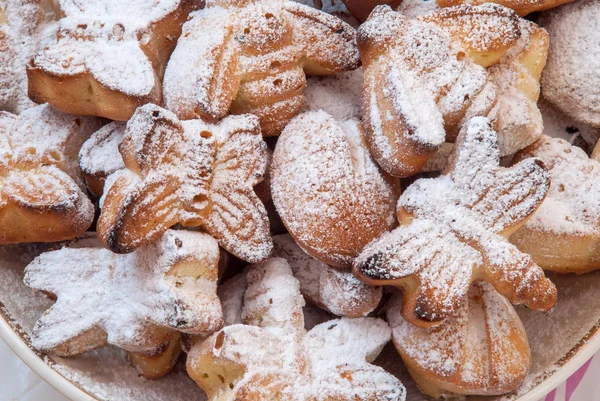 Galleta Dulce Polvo Primer Plano Casero — Foto de Stock