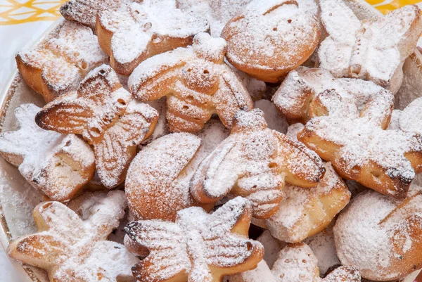 Galleta Dulce Polvo Primer Plano Casero — Foto de Stock