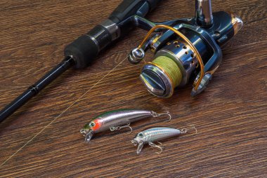 Balıkçılık mücadele - balıkçılık iplik, kanca ve koyu woo yemler