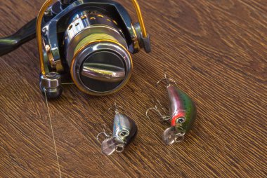 Balıkçılık mücadele - balıkçılık iplik, kanca ve koyu woo yemler