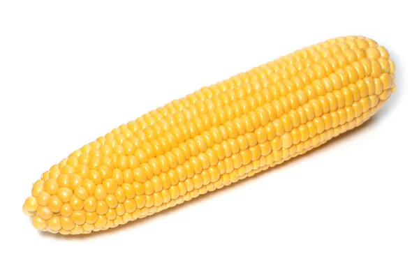 Уши Сладкой Кукурузы Изолированы Белом Фоне — стоковое фото