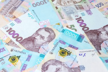 Ukrayna Hryvnia 'nın yeni banknotları.