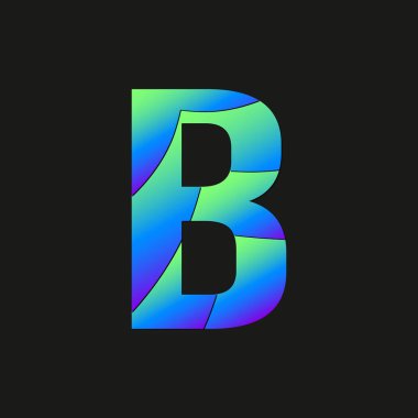 Şirket logo vektör mektup B