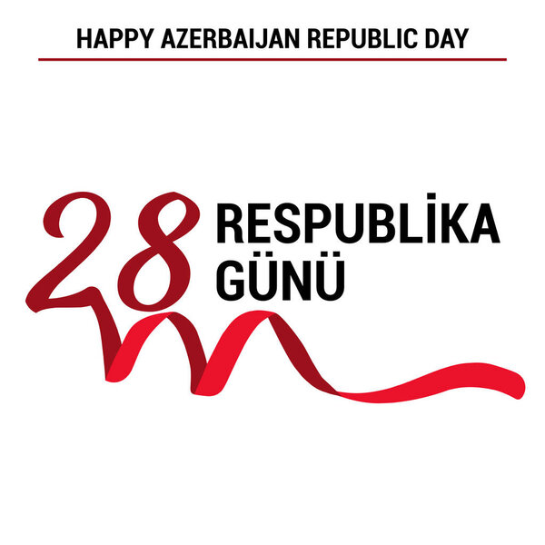 28 May Respublika gunu. Translation from azerbaijani: 28th May Republic day of Azerbaijan.
