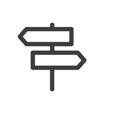 Tabela simgesi vektörü. Yol işareti simgesi düz