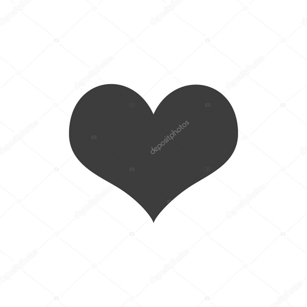 Heart icon vector. Love symbol illustration. Valentine's Day sign