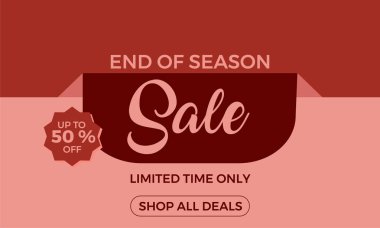 Satış afişi şablonu renk tasarımı. Vektör illüstrasyonu.