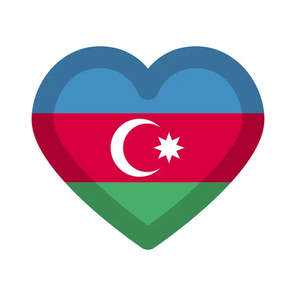 Азербайджан Прапоровий графічний елемент Ілюстрація шаблонний дизайн — стоковий вектор
