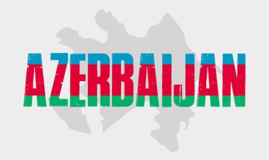 Karabağ Azerbaycan Harita genişliği Azerbaycan Bayrağı. Karabağ, Azerbaycan 'dır..
