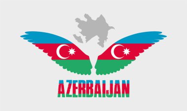 Karabağ Azerbaycan Harita genişliği Azerbaycan Bayrağı. Karabağ, Azerbaycan 'dır..