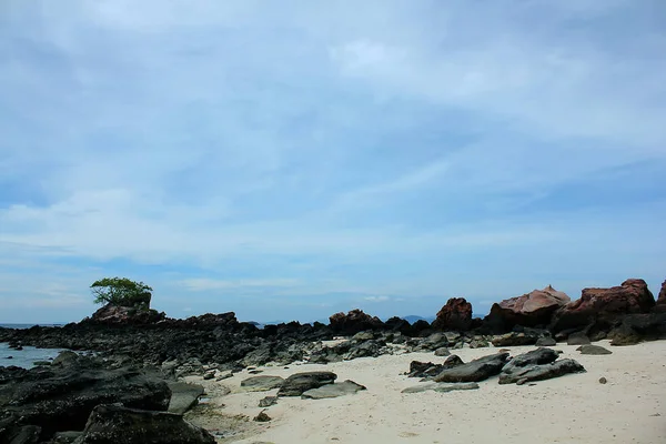 Kameny Pláži Moři — Stock fotografie