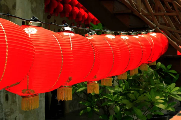 Rote Laterne Chinesischen Stil — Stockfoto