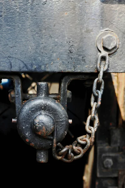 Cadena Acero Óxido Negro — Foto de Stock