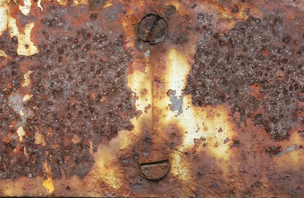 Eski Paslı Demir Soyulması Boya — Stok fotoğraf