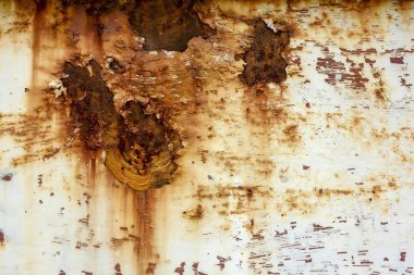 Eski demir paslanmış ve rengi soyulmuştu.