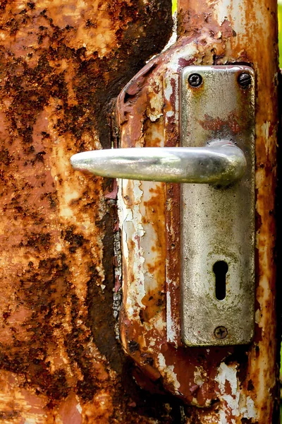 Las Perillas Puerta Están Oxidadas — Foto de Stock