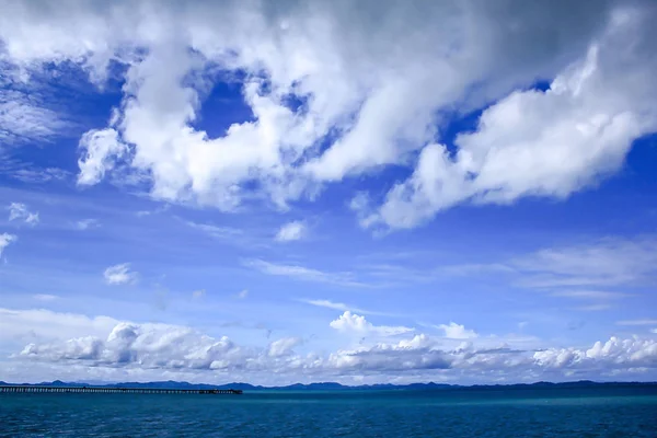 Sea View Clouds Sky Bright Day — Stock Photo, Image