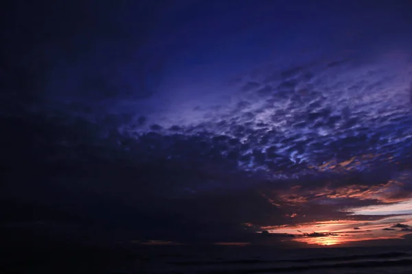 Dämmerung Sonnenuntergang Wolken Und Meer — Stockfoto