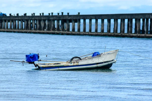 Betongbroar Sträckta Havet — Stockfoto