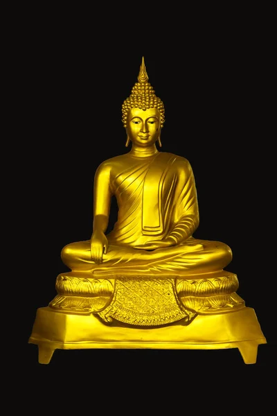 Gouden Boeddha Zithouding — Stockfoto