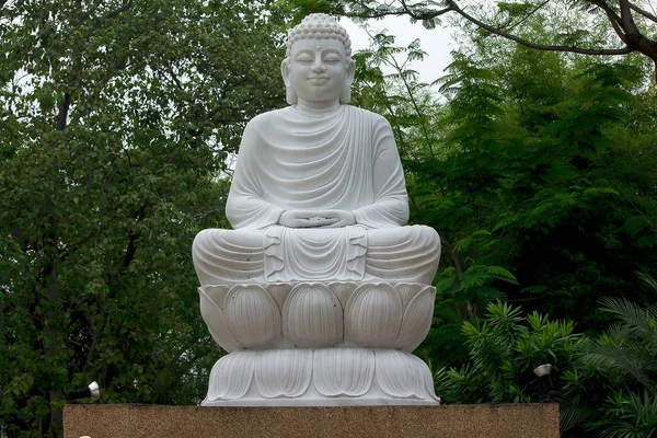 Статуя Вырезана Мрамора Китайском Стиле — стоковое фото