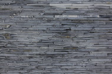 Katmanlar halinde gri granit duvarlar katmanlı.