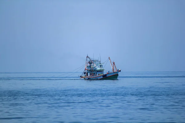 Grands Bateaux Pêche Dans Mer — Photo