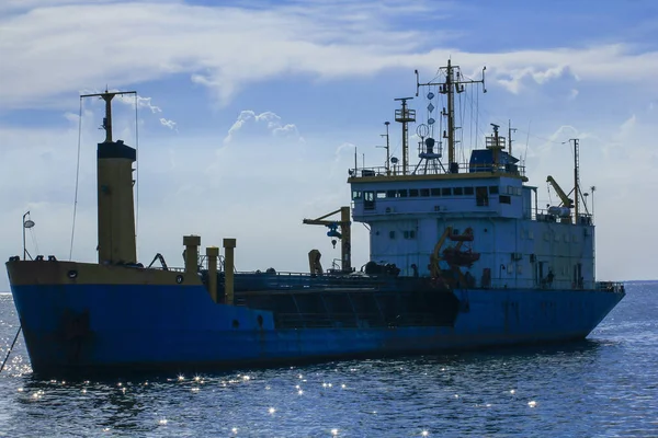 Öltanker Liegen Meer — Stockfoto