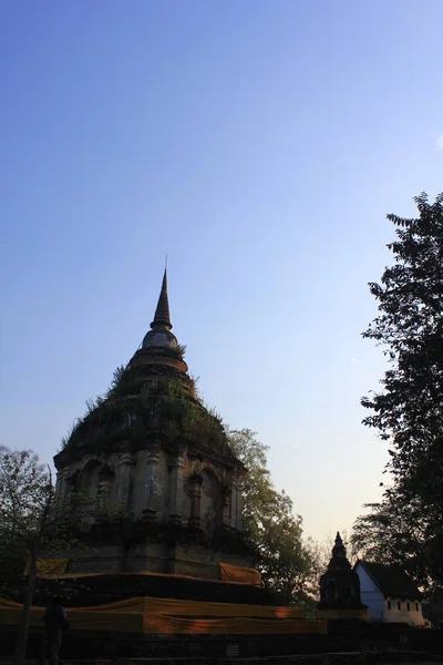 Wat Jet Yod Provincie Wat Photharam Chiangmai — Stock fotografie