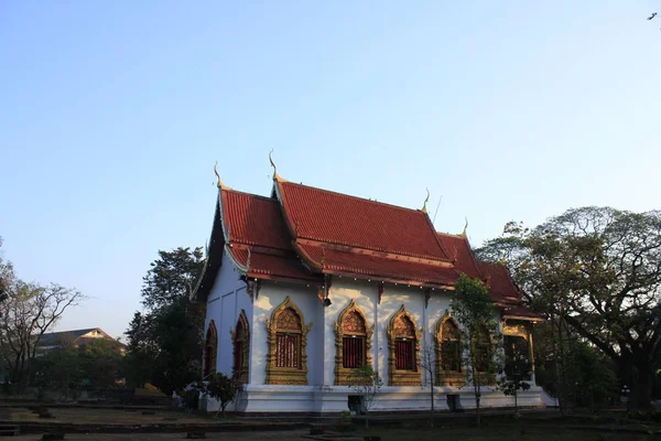 Wat Jet Yod Província Wat Photharam Chiangmai — Fotografia de Stock