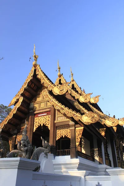 Wat Jet Yod Província Wat Photharam Chiangmai — Fotografia de Stock