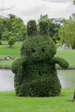 Hayvan park olarak ağaç süsleme.