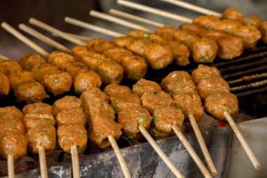 Karides pasta stoveclassified üzerinde meze, meze