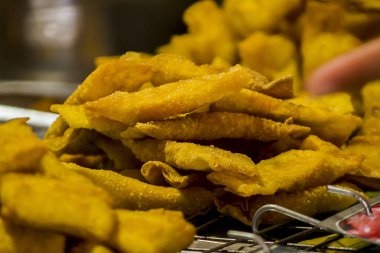 Çıtır çıtır Kızarmış köfte gevrek menü, lezzetli, lezzetli