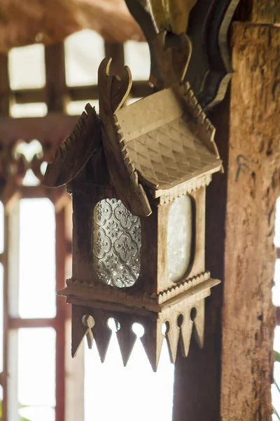 Tahtadan Yapılmış Eski Lambalar — Stok fotoğraf